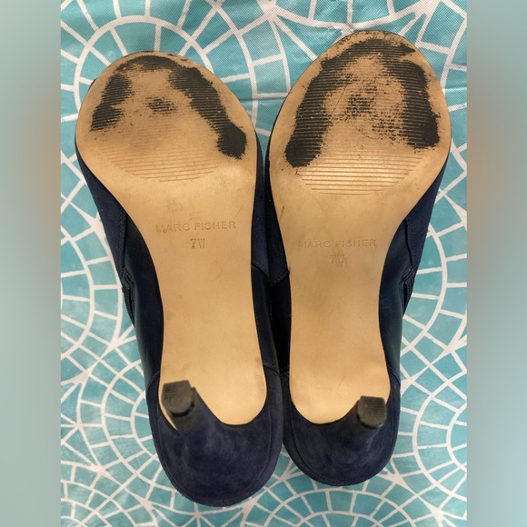 💛TODAY***$23***Marc Fisher two-way leather open-toed booties. - Picture 4 of 4